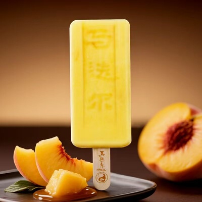 马迭尔中央大街雪糕黄桃味70g/支雪糕生鲜