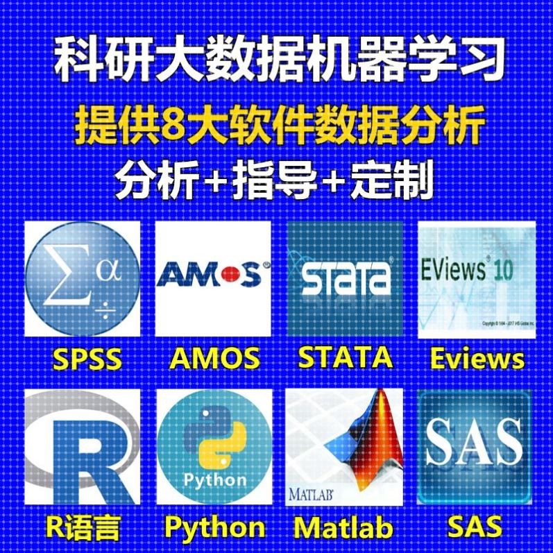 STATA数据分析服务eviews实证SPSS医学amos问卷调查R语言统计代做