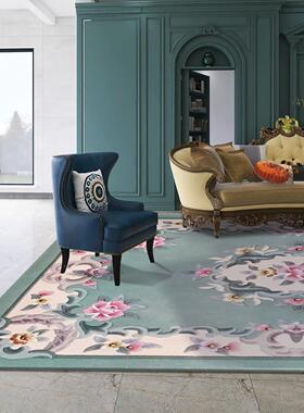 木兰进羊厅毛客满茶几卧室书房欧式家用铺W624衣帽间长方形绿色口