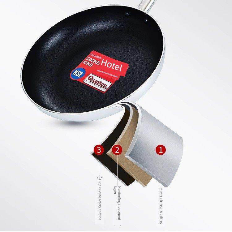 炊大皇用煎锅不粘锅平底无品牌/锅加厚大寸商用锅电锅磁尺炉通用3