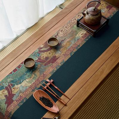 爱中CXDC0148奇葩 长原创云笈式禅意桌旗桌垫布防茶水茶旗茶席茶