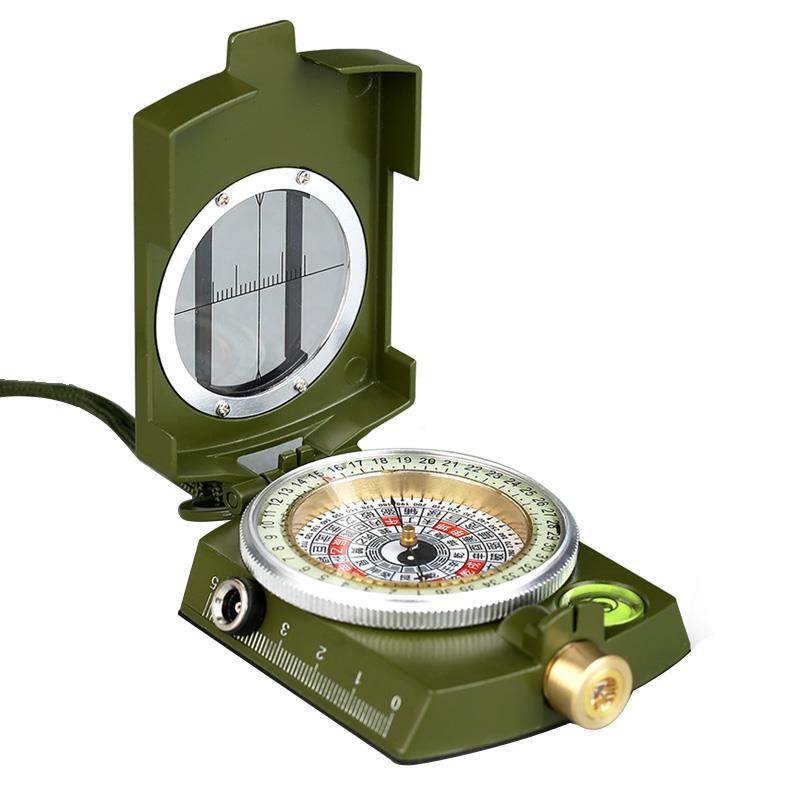 二十四山自光盘动罗盘地质罗高精度业专矿用铜指南针激户外罗盘仪