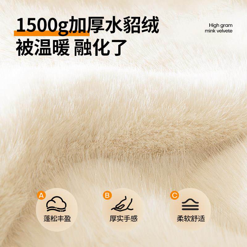【水滑貂绒】沙发垫秋盖冬沙加厚沙发坐垫毛绒防皮发套罩冬季水貂