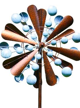 花园北庭院别墅风车装转饰dffc002-铁艺户外旋欧插件幼儿园风农庄