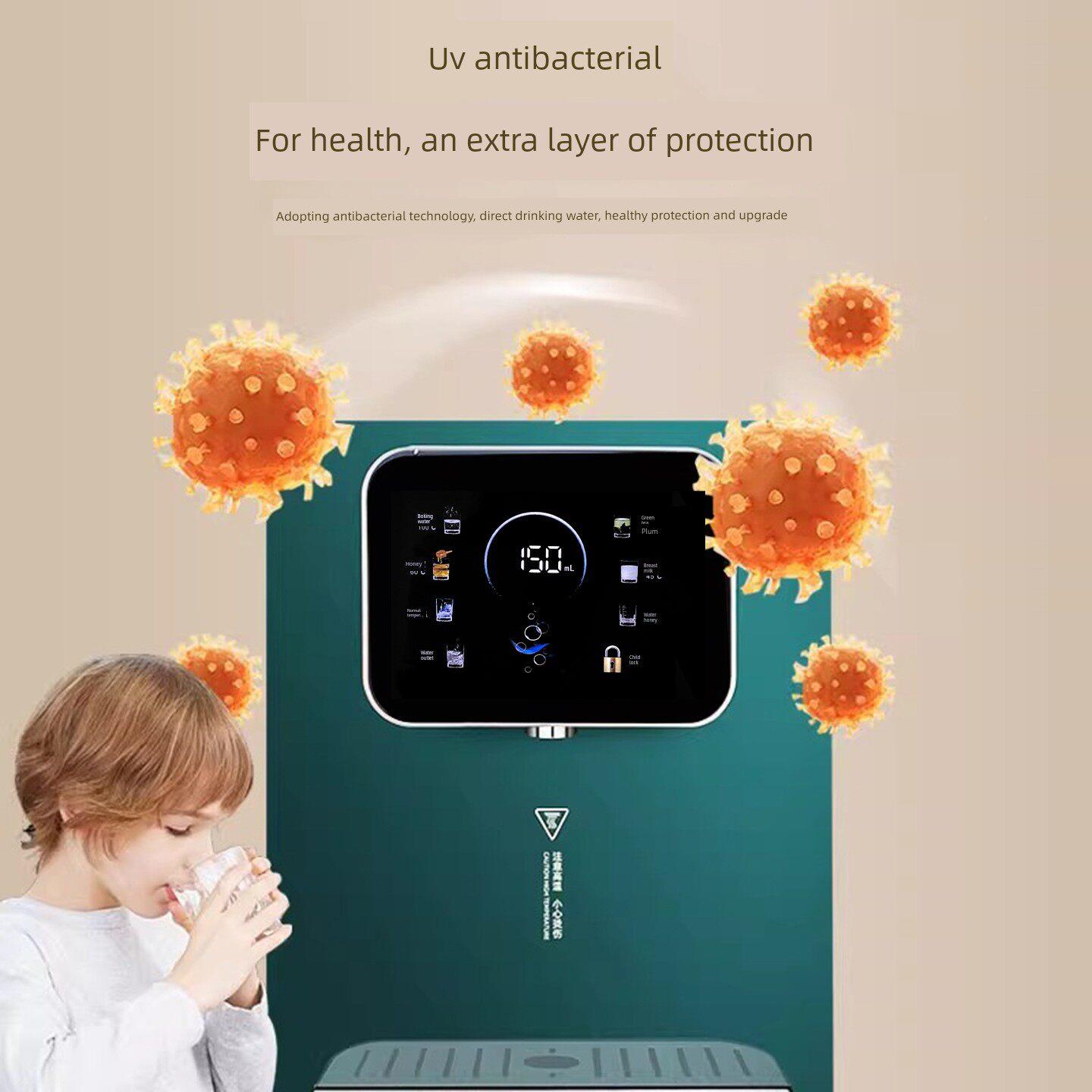管线机家用壁挂式可调节度水量紫抑菌餐边679柜智能直即热外温式