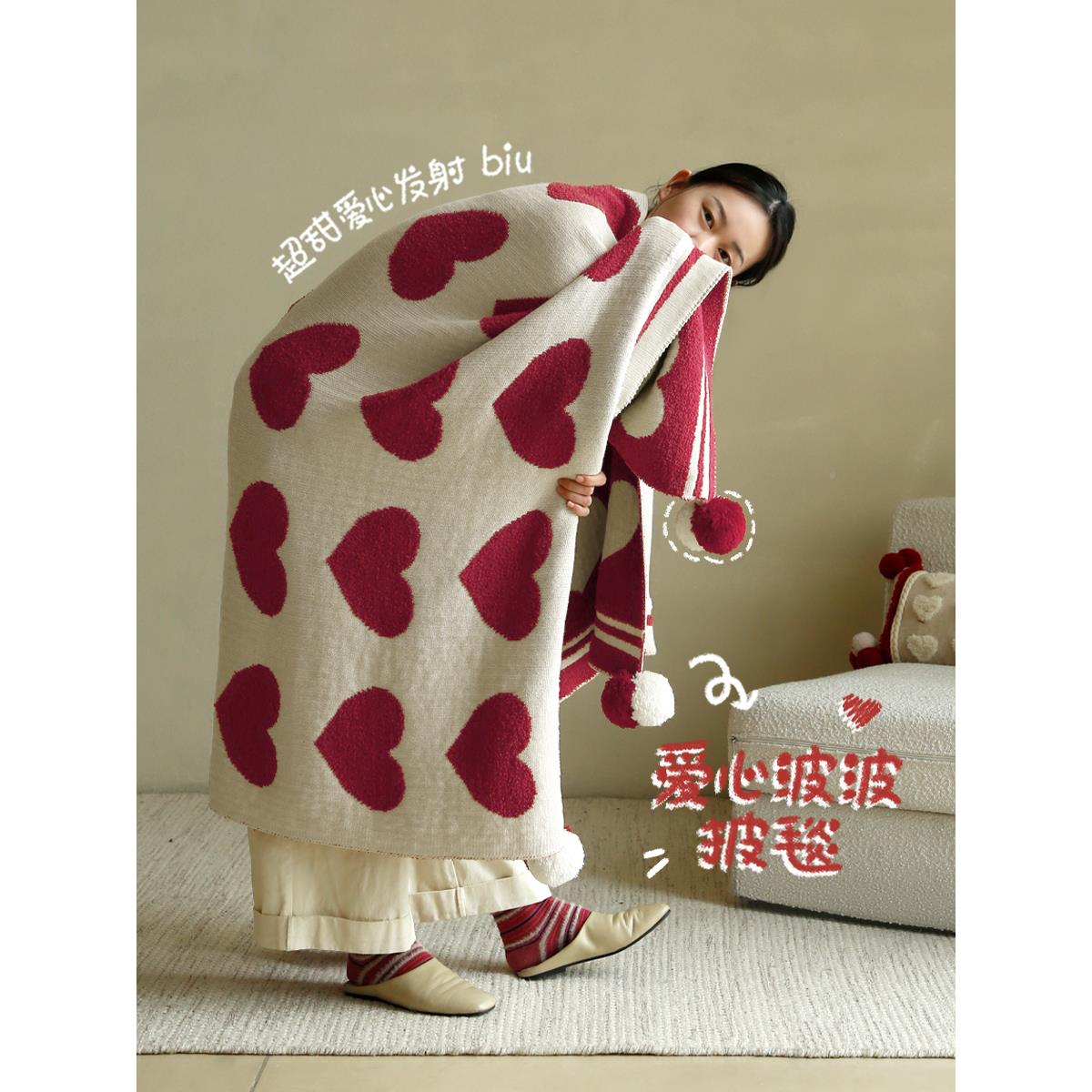 四Namo[爱你]爱双YFW面加厚半睡绒午毯季绒毯客厅沙发毯毯