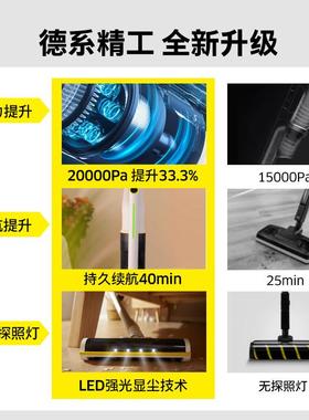 德国卡赫吸器家用吸力除螨猫毛手持无线大 karcher 线尘吸机绿光