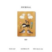 乐少本A5笔记本高档会议公办记事本卡通图案印计花本可爱乐本 记