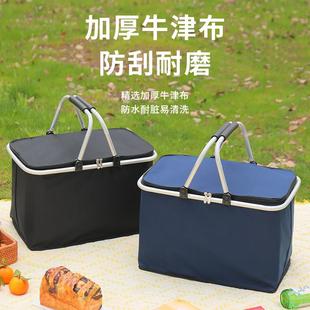 TD-00148升特大号餐野篮外包折叠保户温篮手提外冰送箱送餐箱购物