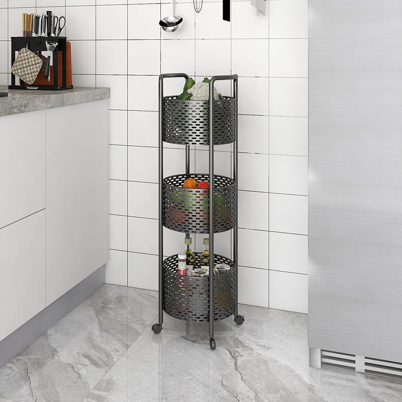 移动小推车家用客厅置物架多层厨房储物架多功能浴室整理收纳架子