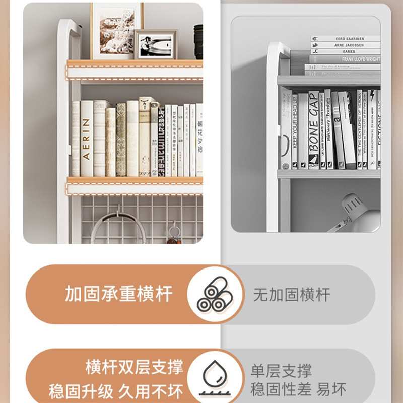 桌面置物架网格电脑桌上学生书桌洞洞板铁艺收纳架子学习桌书架