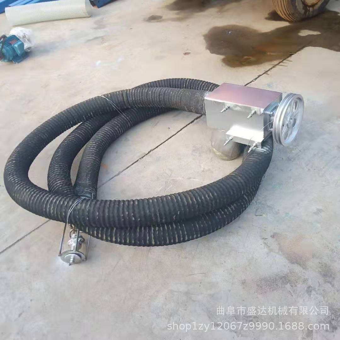 厂家直销便携小型水稻软管吸粮机 建筑工地水泥装罐软管吸灰机图