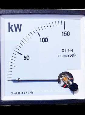96型指针式有功功率表96L1/51L5/CP/DH/CZ/SQ-96 500KW380V千瓦表