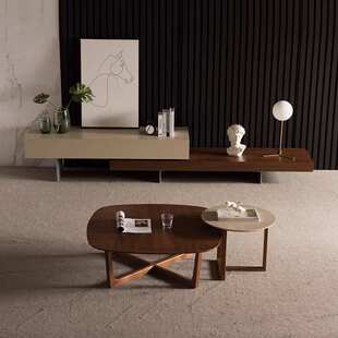 慕谷意式轻奢网红电视柜北欧现代简约风小户型客厅伸缩电视柜组合