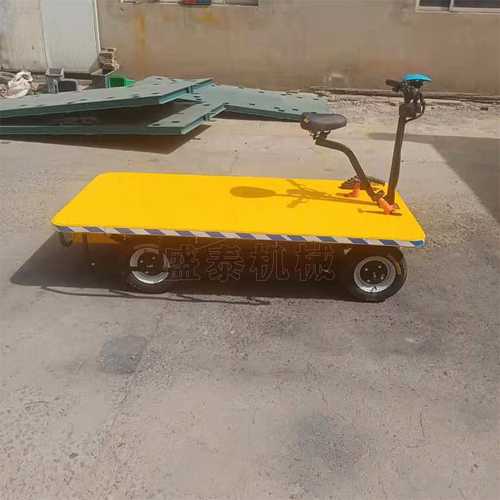 踏板平板车飞机轮载重运输车四轮平板运输车电动搬运车