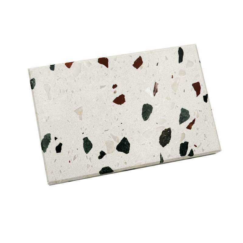 彩色水磨石瓷砖仿古砖防滑奶茶店商场商铺餐厅地砖哑光水磨石