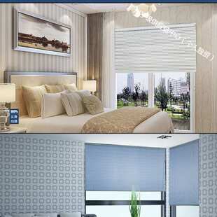 百叶窗帘卷拉式定作铝合金卫生间卧室办公遮光,绳转棒款默认打孔
