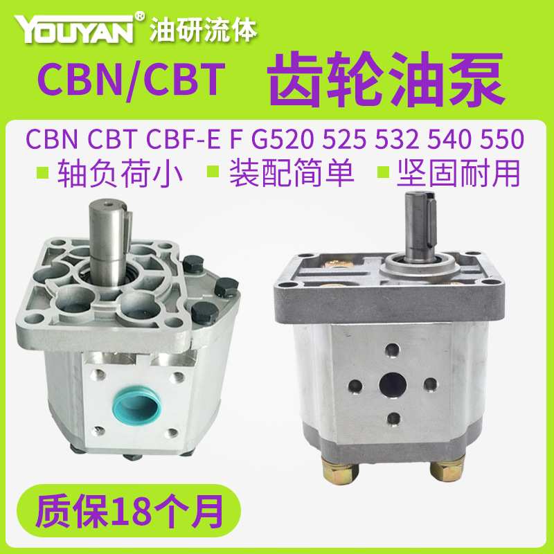 CBF-E516 CBT-F563 G580 CBQ齿轮泵CBN-E520 F525 G532 E540 F550