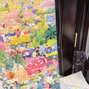 暖暖框坊TOI花市专用亚克力拼图框1000片70*50高端画框三层外框