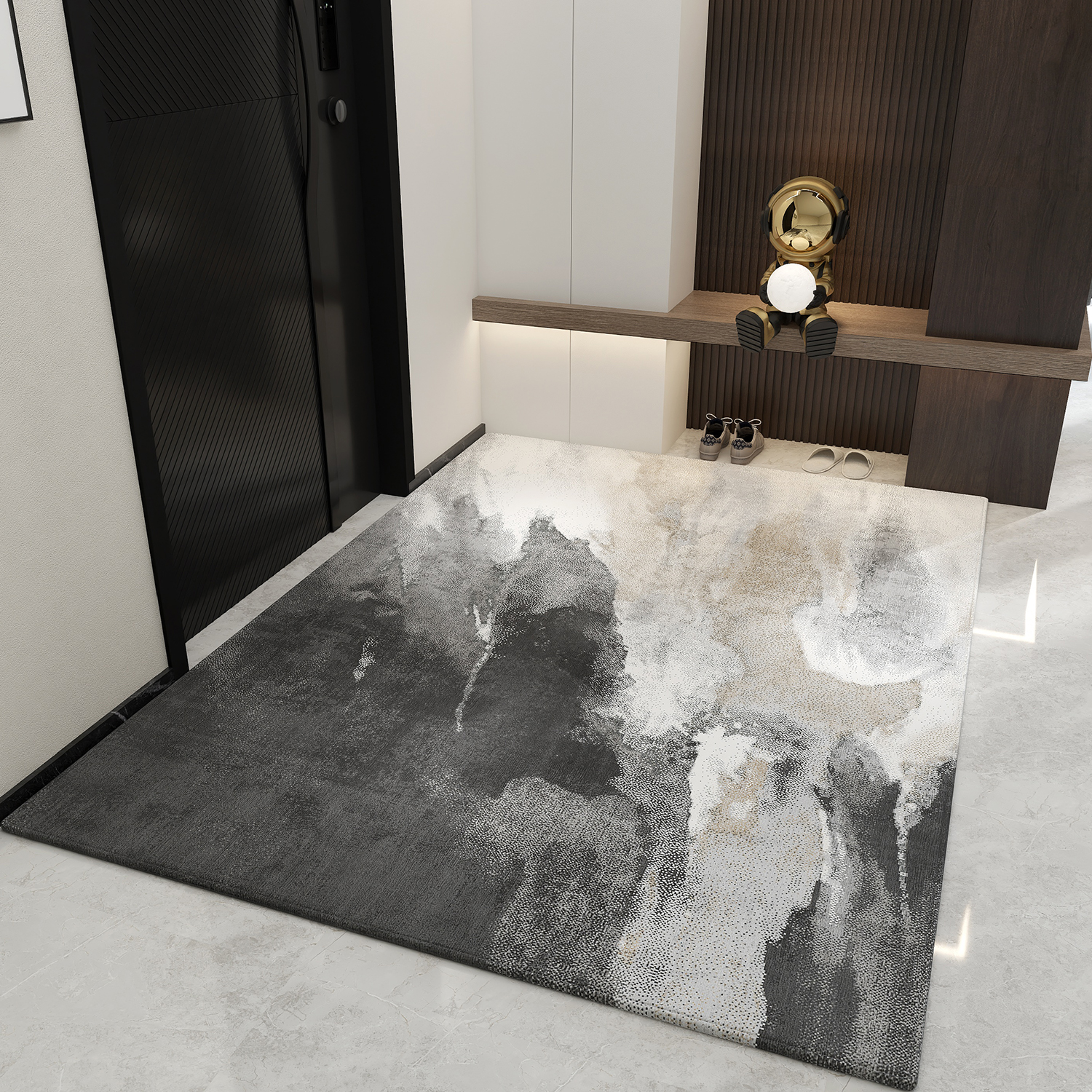 高级进门地垫入户门垫耐脏家用地毯客厅卧室牀边垫子玄关脚垫吸水