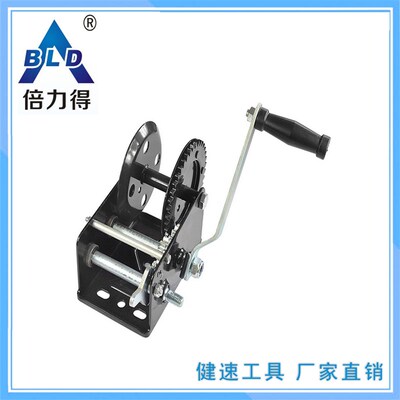 2500磅手动绞盘手摇拉紧器葫芦小吊机卷扬机钢丝绳空架织带