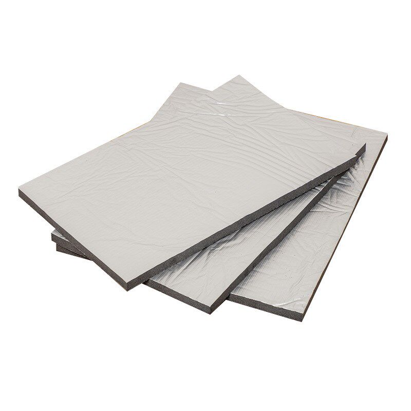 方块下水隔音棉 修补漏水防火铝箔阻燃阻热吸音降音管道隔音棉