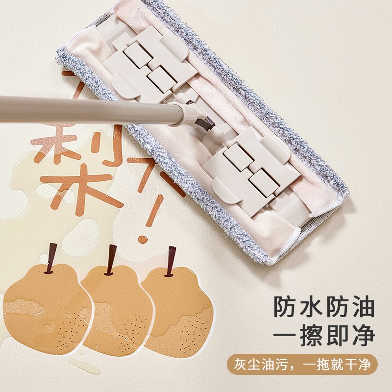 厨房地垫2025新款L形pcv防水防油防滑脚垫可擦免洗耐脏皮革地垫