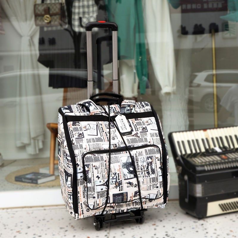 手风琴加厚滑d轮拉杆背包48/60/72/80/96/120贝斯手风琴拉杆滑轮