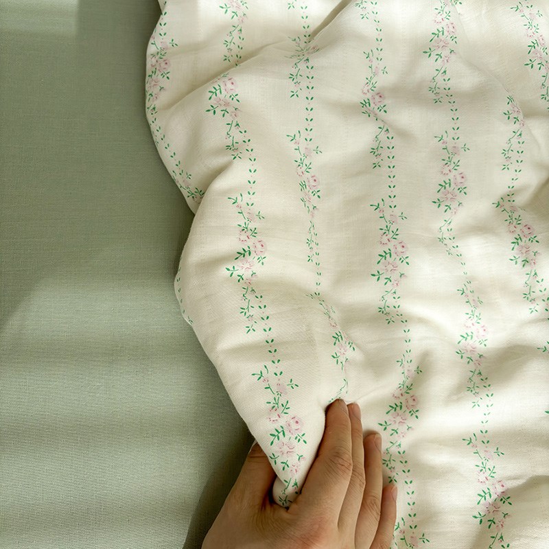 双层纱清梦小清新全棉被罩儿童幼儿园单人100被套单件150x200