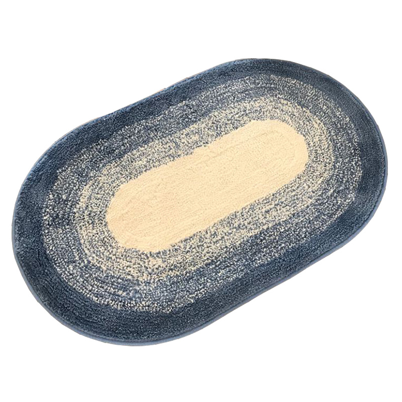 加厚半圆脚垫卫生间浴室吸水地垫卧室门口入户门厕所垫子地毯家用