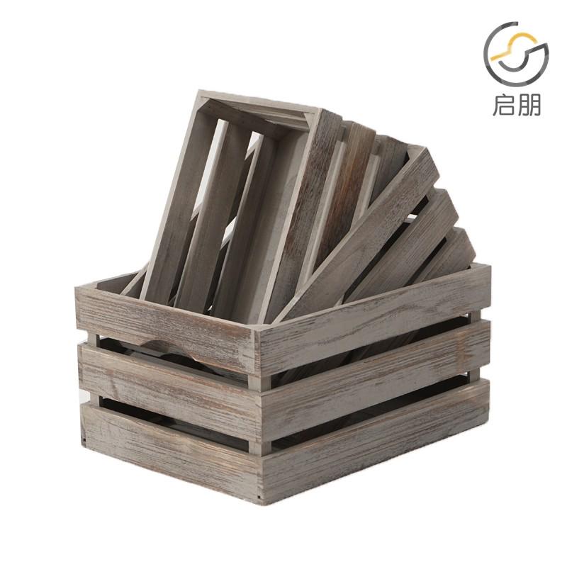 实木整理箱木质杂物箱木箱子柜子整理箱抽屉式储物箱收纳箱定制