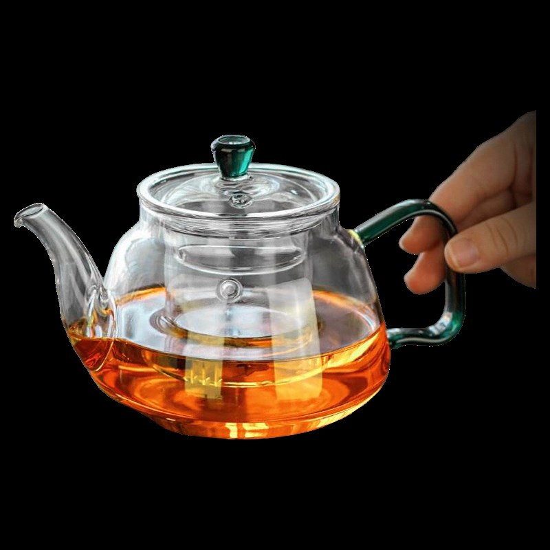 高茗泡茶壶玻璃茶壶泡茶家用茶具加厚耐高温煮单壶水分离壶大容量