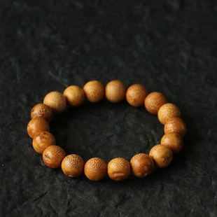 纯手工制作天然独眼竹钉老竹根手串文玩竹雕竹制把玩珠串手链手镯