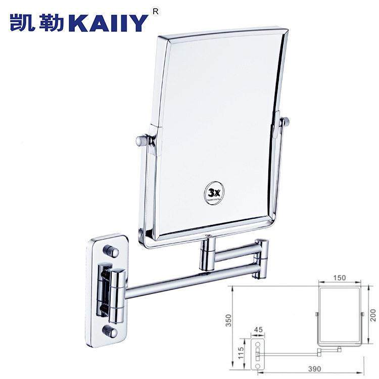 手洗间浴室卫镜生间全铜美容三倍放大双面化妆梳折叠伸妆AFD缩子,家庭/个人清洁工具,LED化妆镜,淘宝优惠券,粉丝福利购,淘宝优惠卷