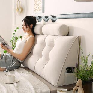 加厚条绒角靠枕上2025新款无FSTR8992床头靠垫腰榻榻米靠软包床三