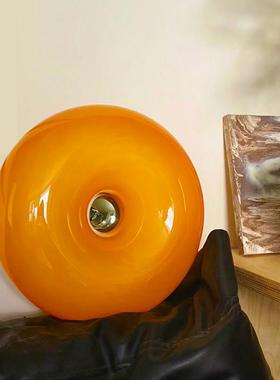 网中红古ins风旺布利甜甜圈壁灯室触摸斯橘70534色卧包豪床头灯氛