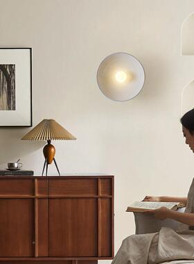 日式侘寂床卧室头壁民灯设计师客室厅背景墙复古宿禅意茶过93640