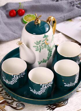 北欧用瓷茶具套装水杯家套装客厅CJ-20191陶杯子水具凉欧式水壶茶