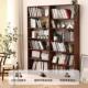 3383实书书柜全橡木木置物架落架去客厅化地北欧格子柜收纳展示架