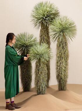 大型模拟绿色盆栽稻草人商RJP场景物观美经典化室内落地式装饰景