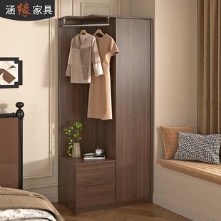 骨骼线 线次净衣柜家用卧床头柜挂衣一体中古室风转涵缘（住衣角