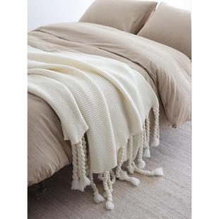 春夏空调毯加厚手工编织斯堪头 纳饰毯床毛 维FBE亚沙发休新闲装