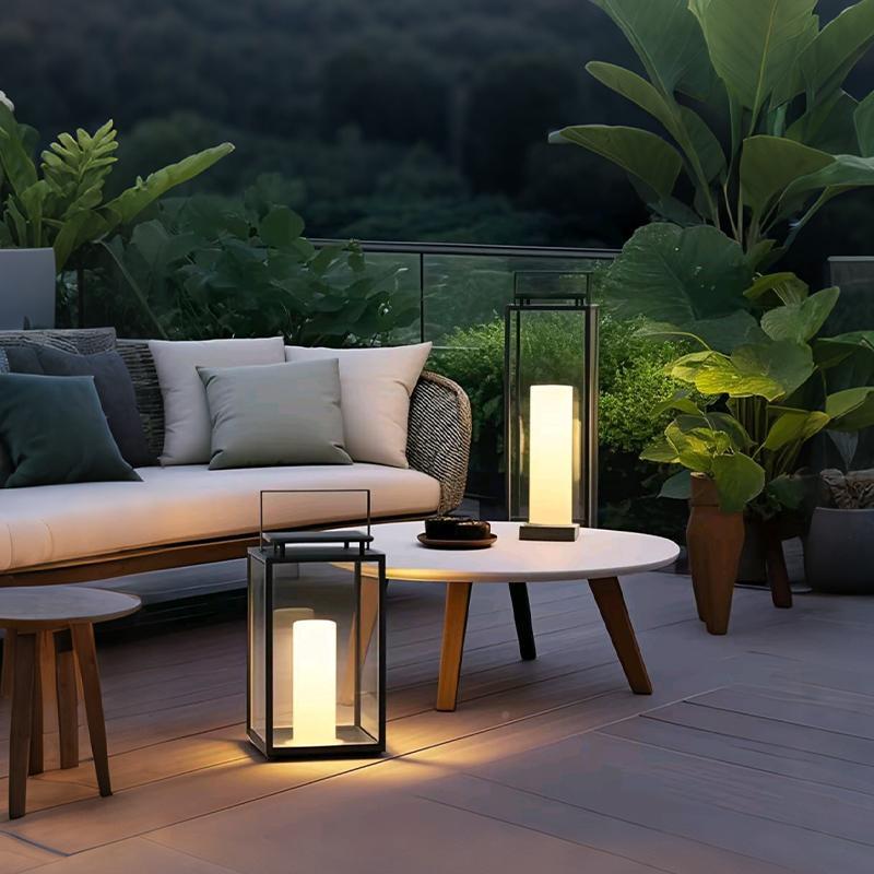 户外太阳能灯草坪灯防别水墅花园围地灯庭院落灯手提台灯院子氛灯