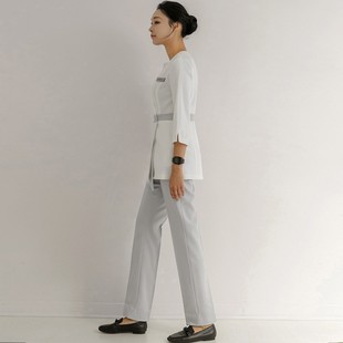 美容院工作服女护士服分体套装足疗技师养生师工作服冬款高端制服