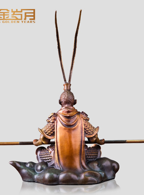 铜金岁月孙悟空摆件齐天大圣美猴王斗战圣佛车载中控台创意铜摆件