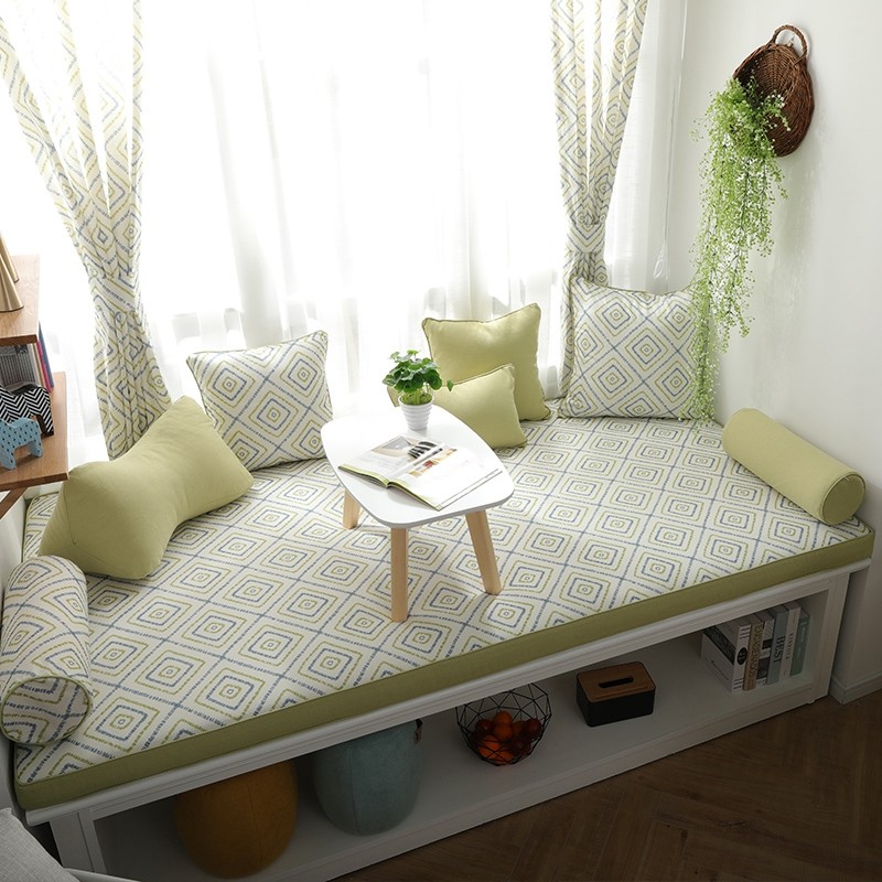 简约飘窗垫窗台垫卧室阳台垫椅子坐垫定做榻榻米沙发套防滑四季通