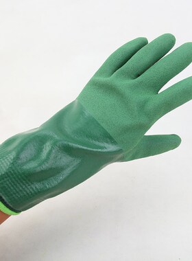 春蕾766-27大码绿色强力耐油环保防滑丁腈防水耐磨工业劳保手套