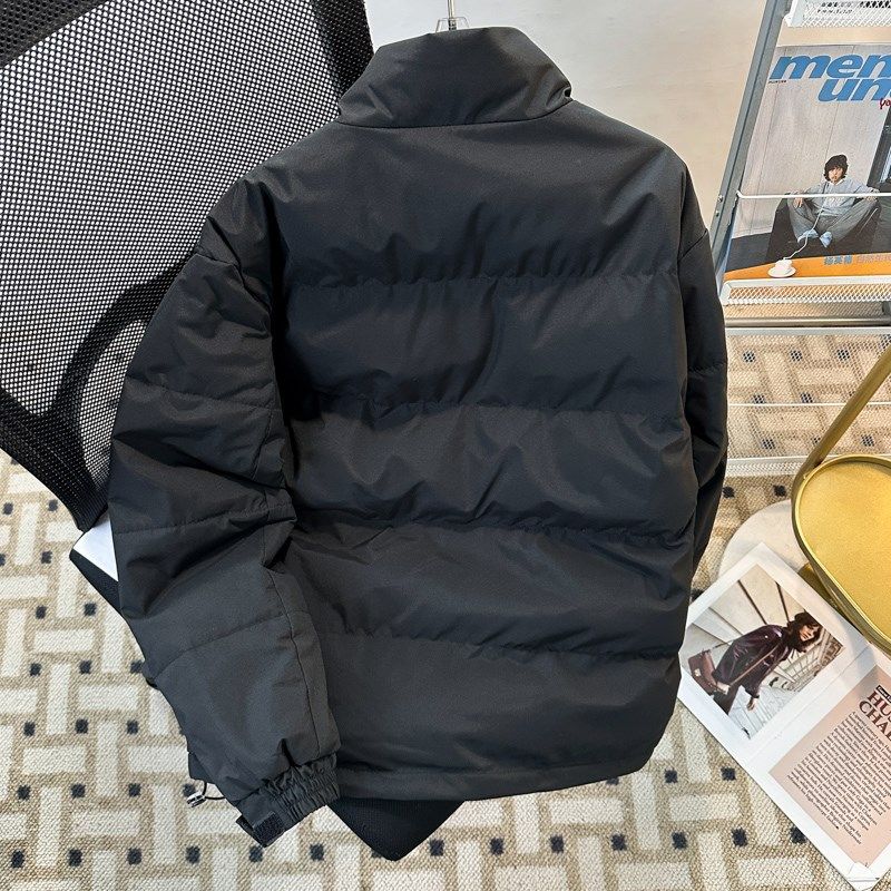 工装立体口袋羽绒棉服男装加厚外套2024年冬装御寒保暖棉衣面包服