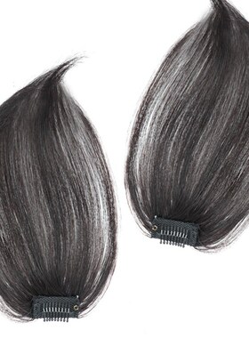 真发头顶手织假发片女一片式垫发贴片隐形无痕蓬松刘海假发片