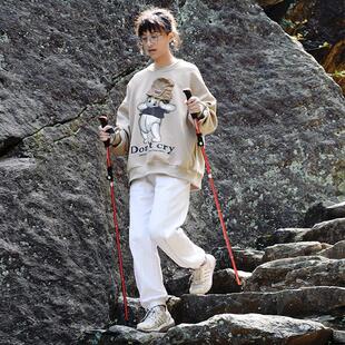 登山杖户外徒步杖超轻7075铝合金可伸缩折叠碳素爬山手杖登山棍